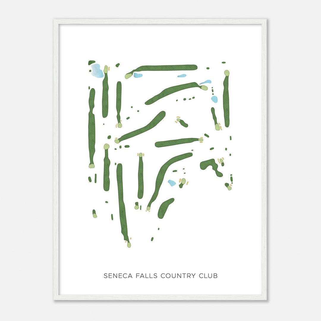 Print of Seneca Falls Country Club Modern Map