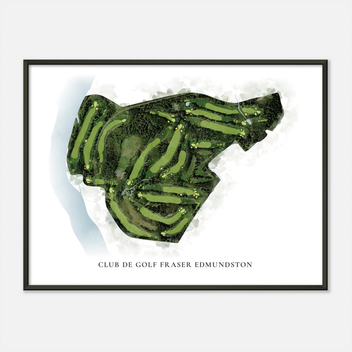 Print of Club De Golf Fraser Edmundston Classic Map