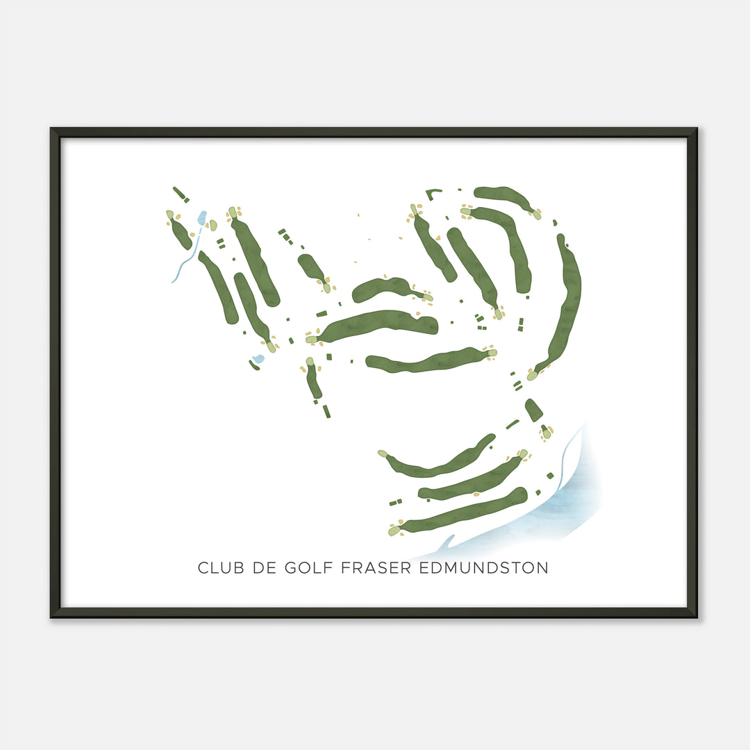 Print of Club De Golf Fraser Edmundston Modern Map