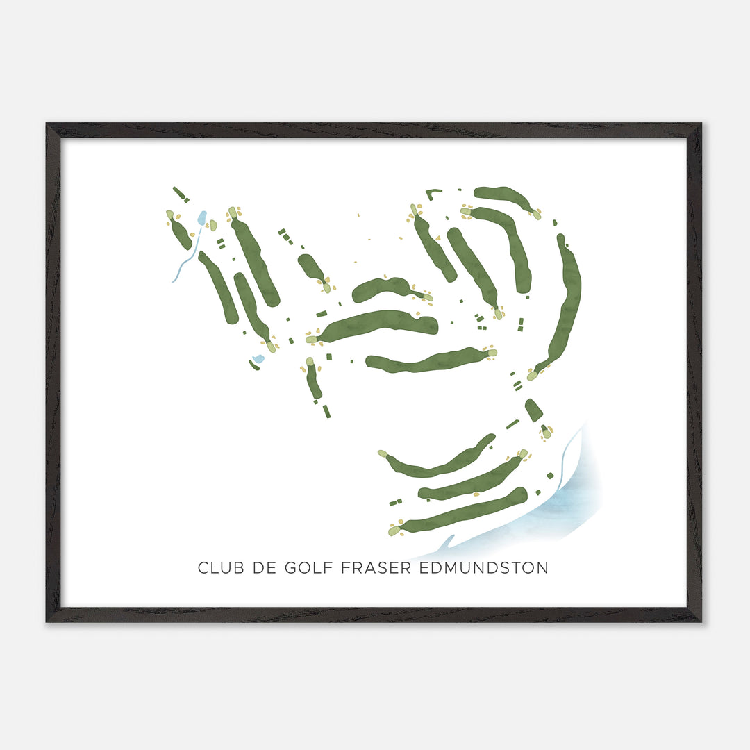 Print of Club De Golf Fraser Edmundston Modern Map