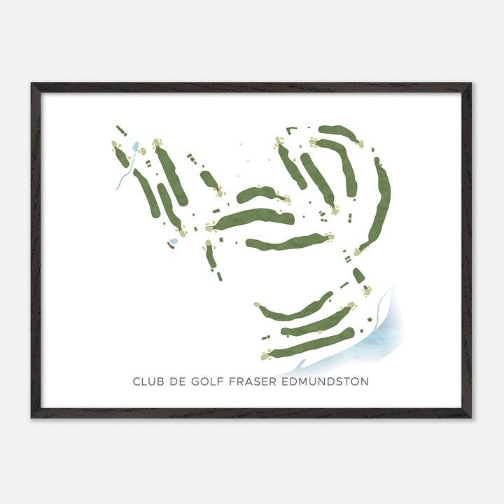Print of Club De Golf Fraser Edmundston Modern Map