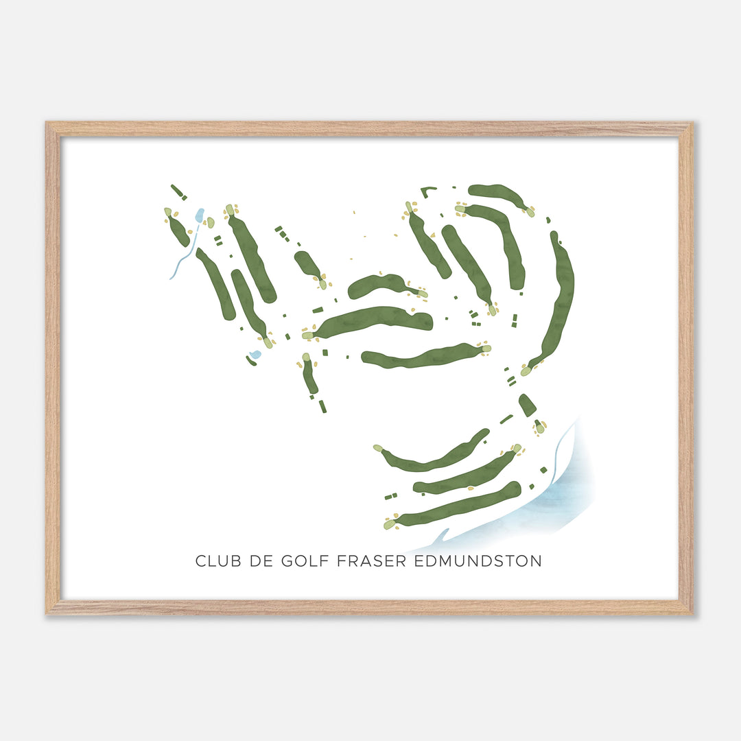 Print of Club De Golf Fraser Edmundston Modern Map