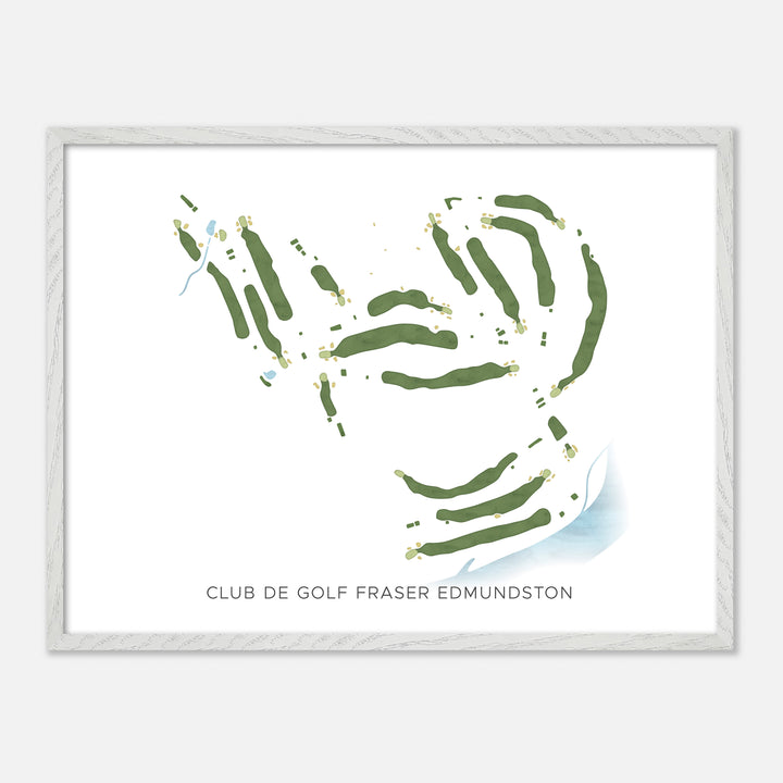 Print of Club De Golf Fraser Edmundston Modern Map