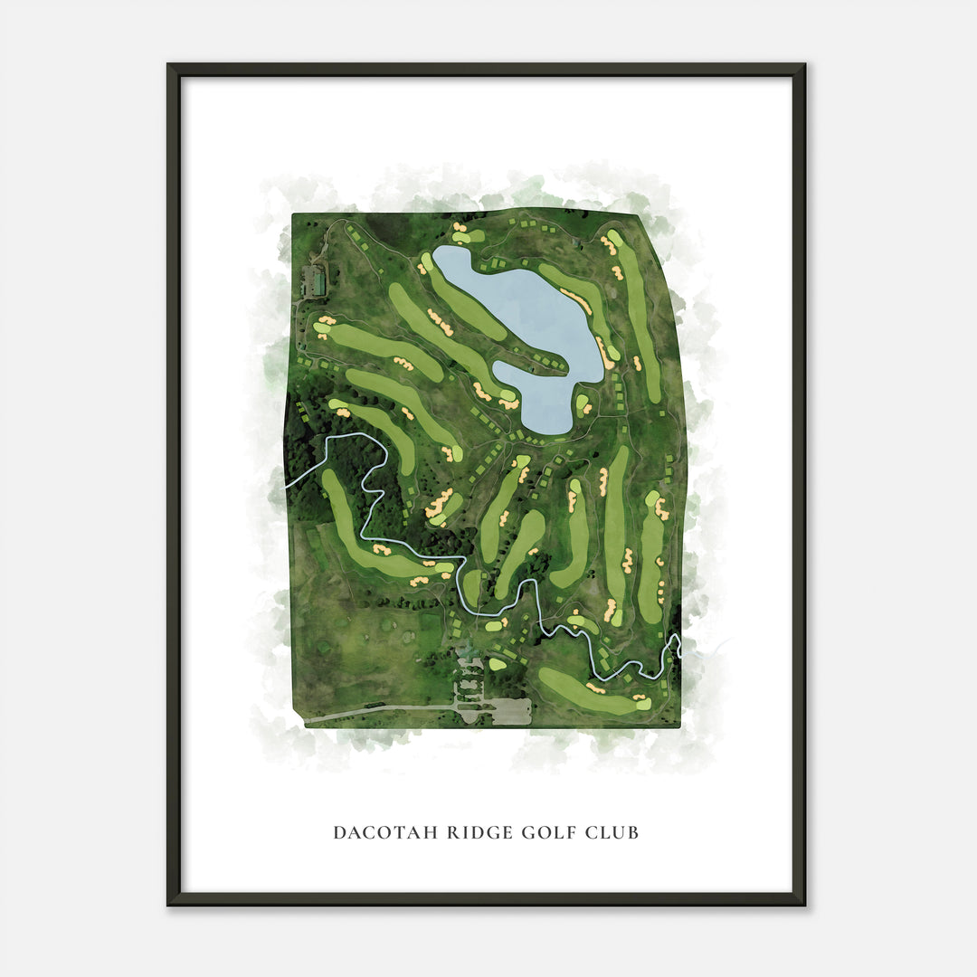 Print of Dacotah Ridge Golf Club Classic Map