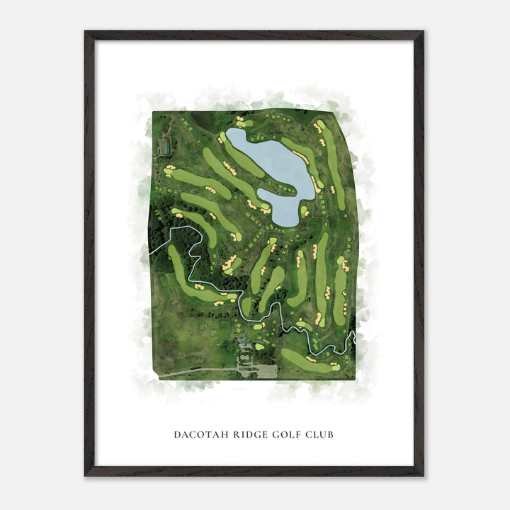 Print of Dacotah Ridge Golf Club Classic Map