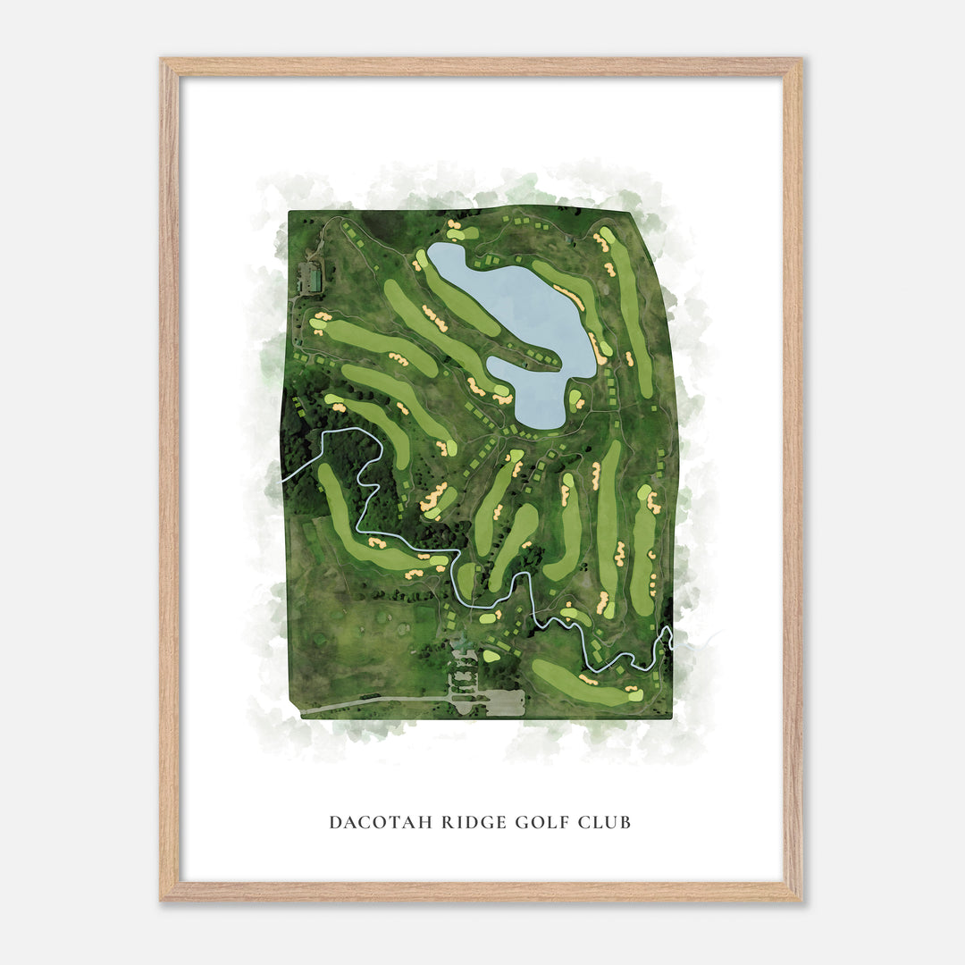 Print of Dacotah Ridge Golf Club Classic Map