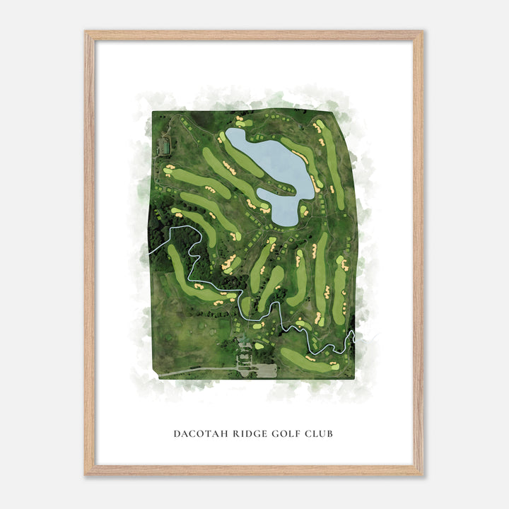 Print of Dacotah Ridge Golf Club Classic Map