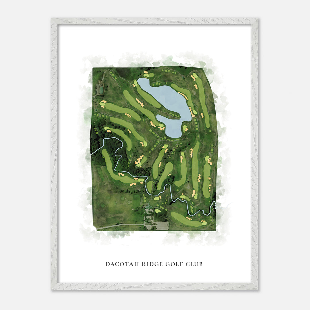 Print of Dacotah Ridge Golf Club Classic Map