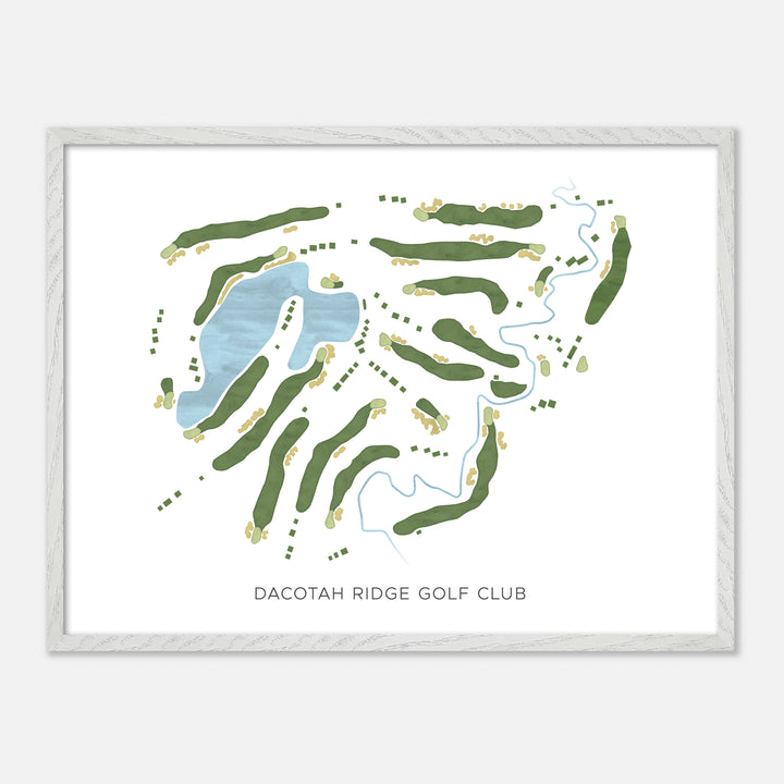 Print of Dacotah Ridge Golf Club Modern Map