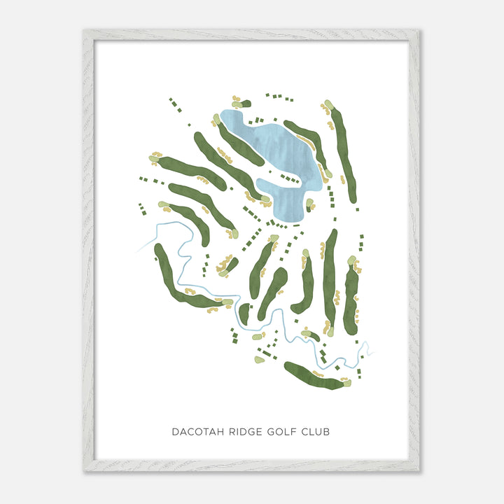 Print of Dacotah Ridge Golf Club Modern Map