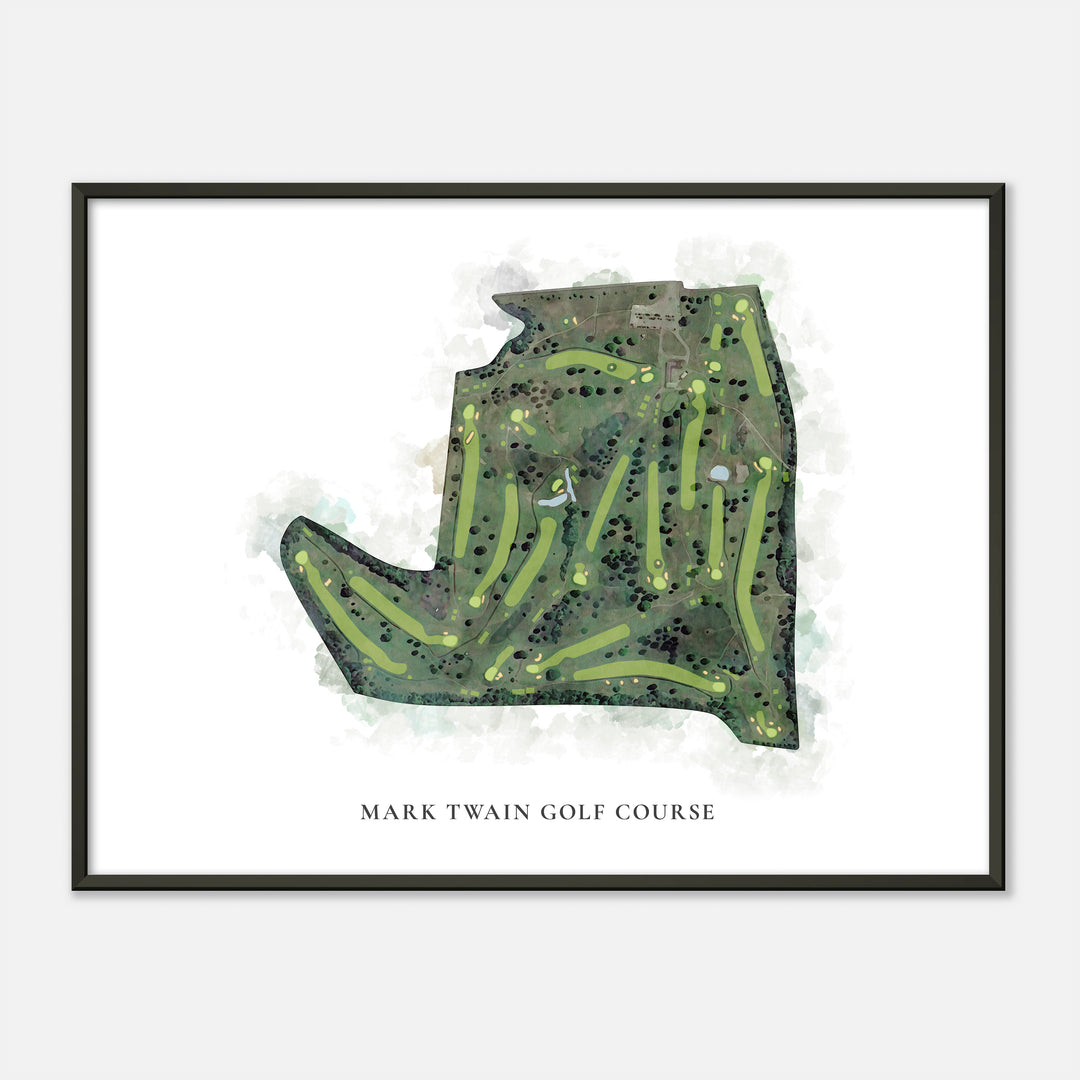 Print of Mark Twain Golf Course Classic Map