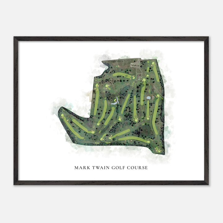 Print of Mark Twain Golf Course Classic Map