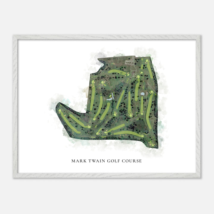 Print of Mark Twain Golf Course Classic Map