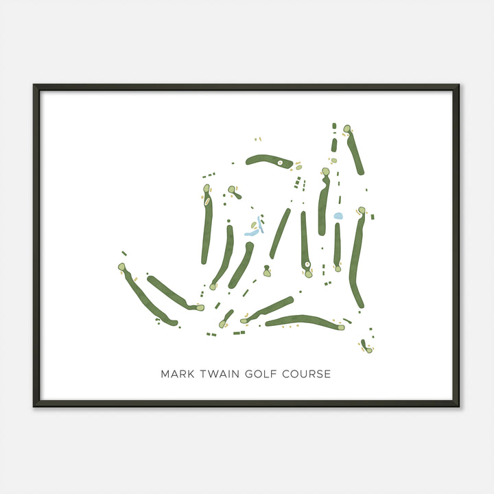 Print of Mark Twain Golf Course Modern Map