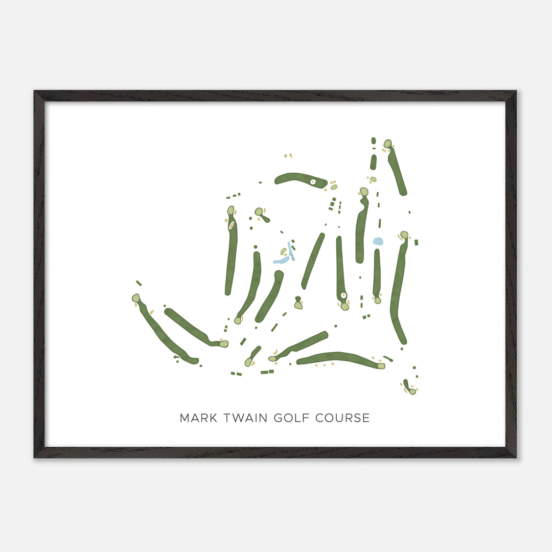 Print of Mark Twain Golf Course Modern Map