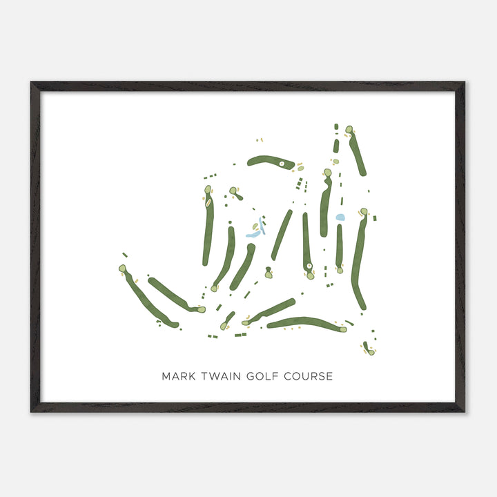 Print of Mark Twain Golf Course Modern Map
