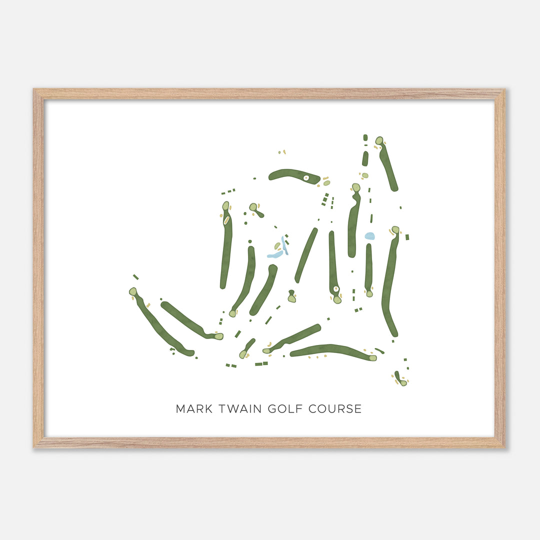 Print of Mark Twain Golf Course Modern Map