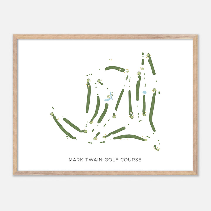 Print of Mark Twain Golf Course Modern Map