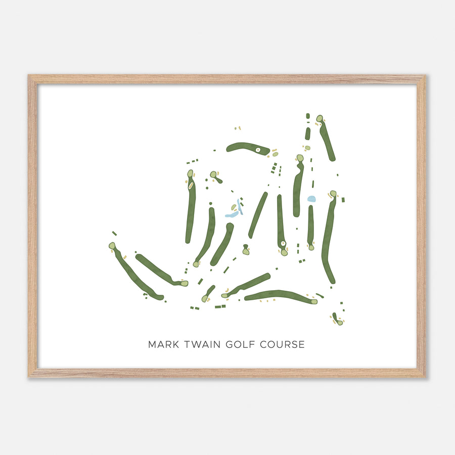 Print of Mark Twain Golf Course Modern Map