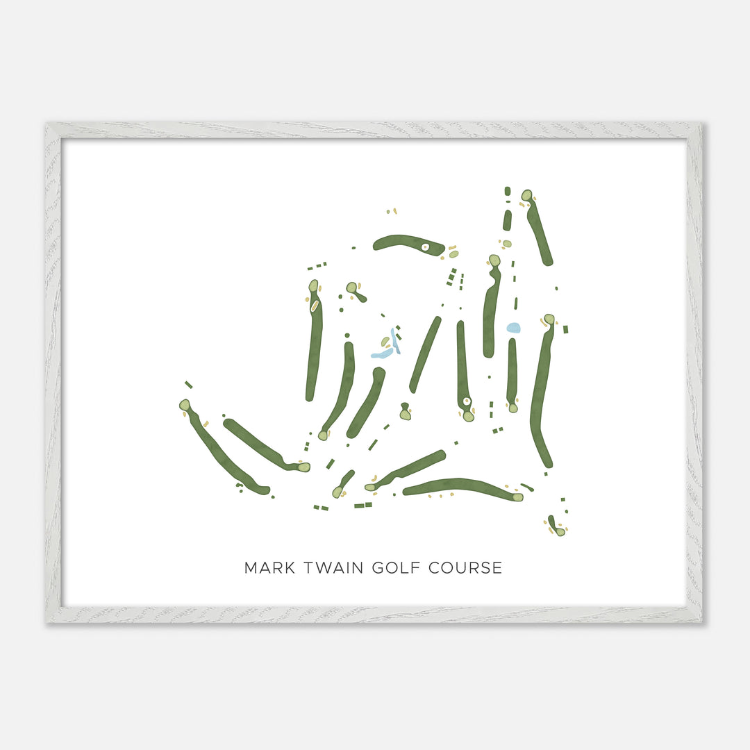 Print of Mark Twain Golf Course Modern Map