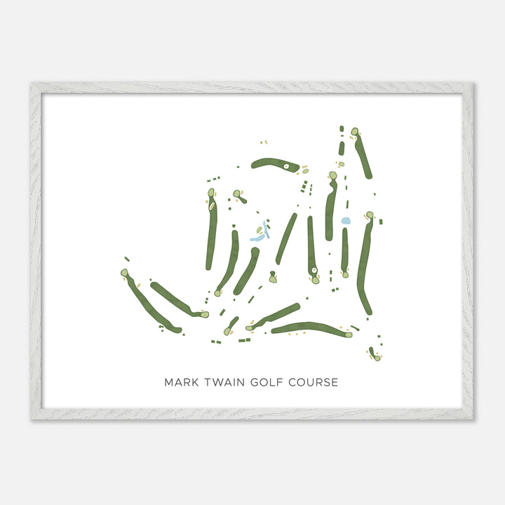 Print of Mark Twain Golf Course Modern Map