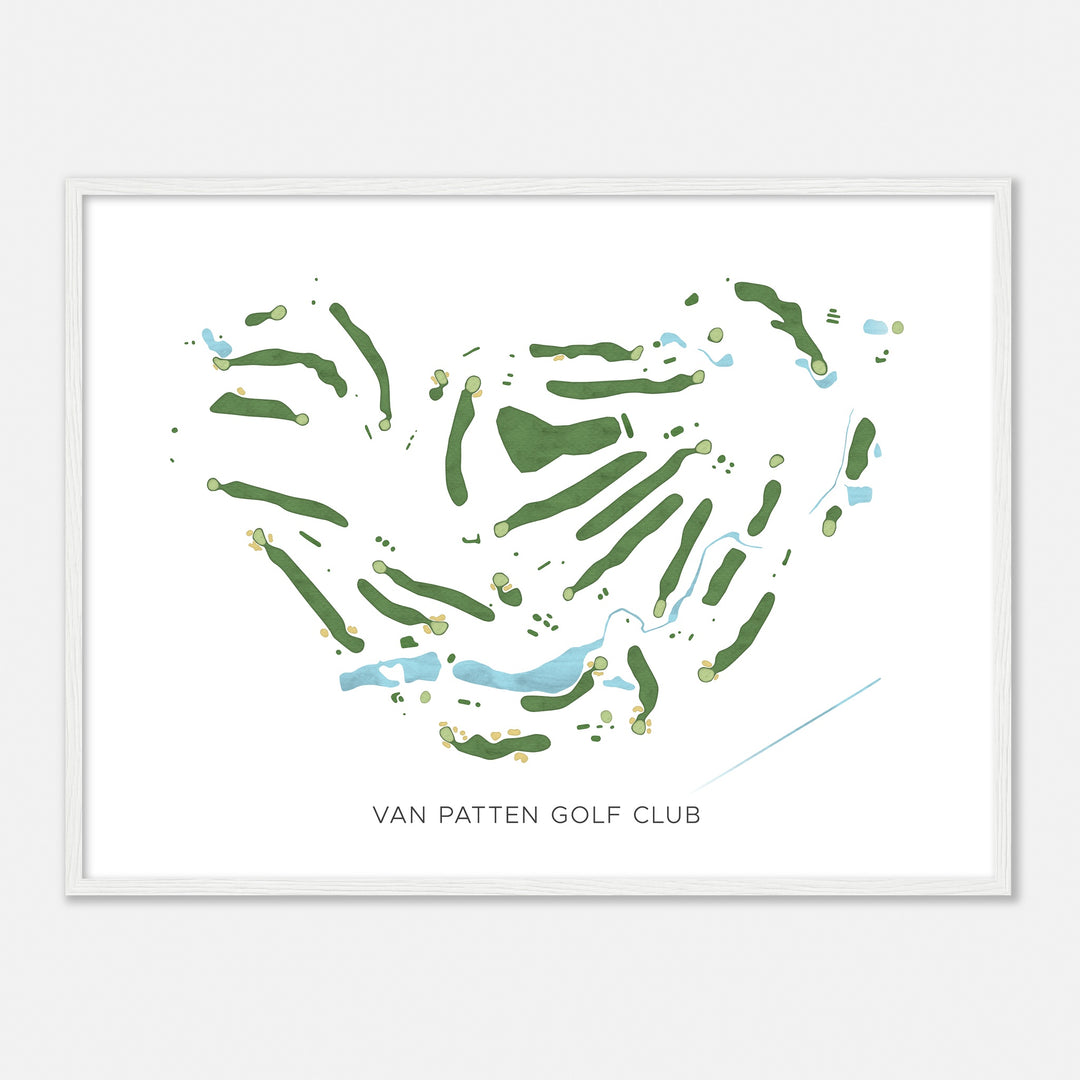Print of Van Patten Golf Club Modern Map