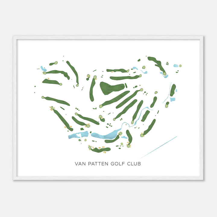 Print of Van Patten Golf Club Modern Map