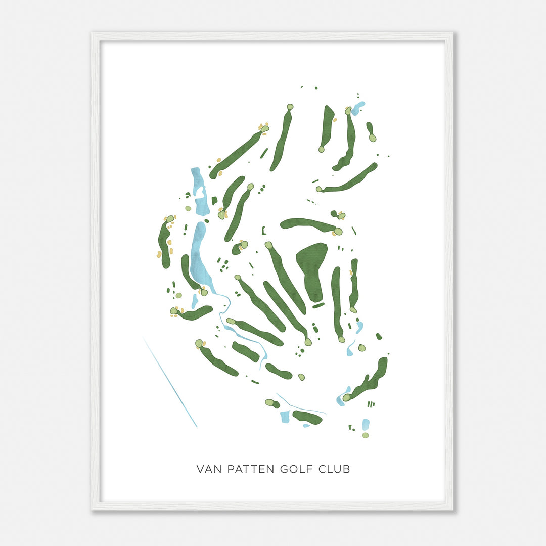 Print of Van Patten Golf Club Modern Map