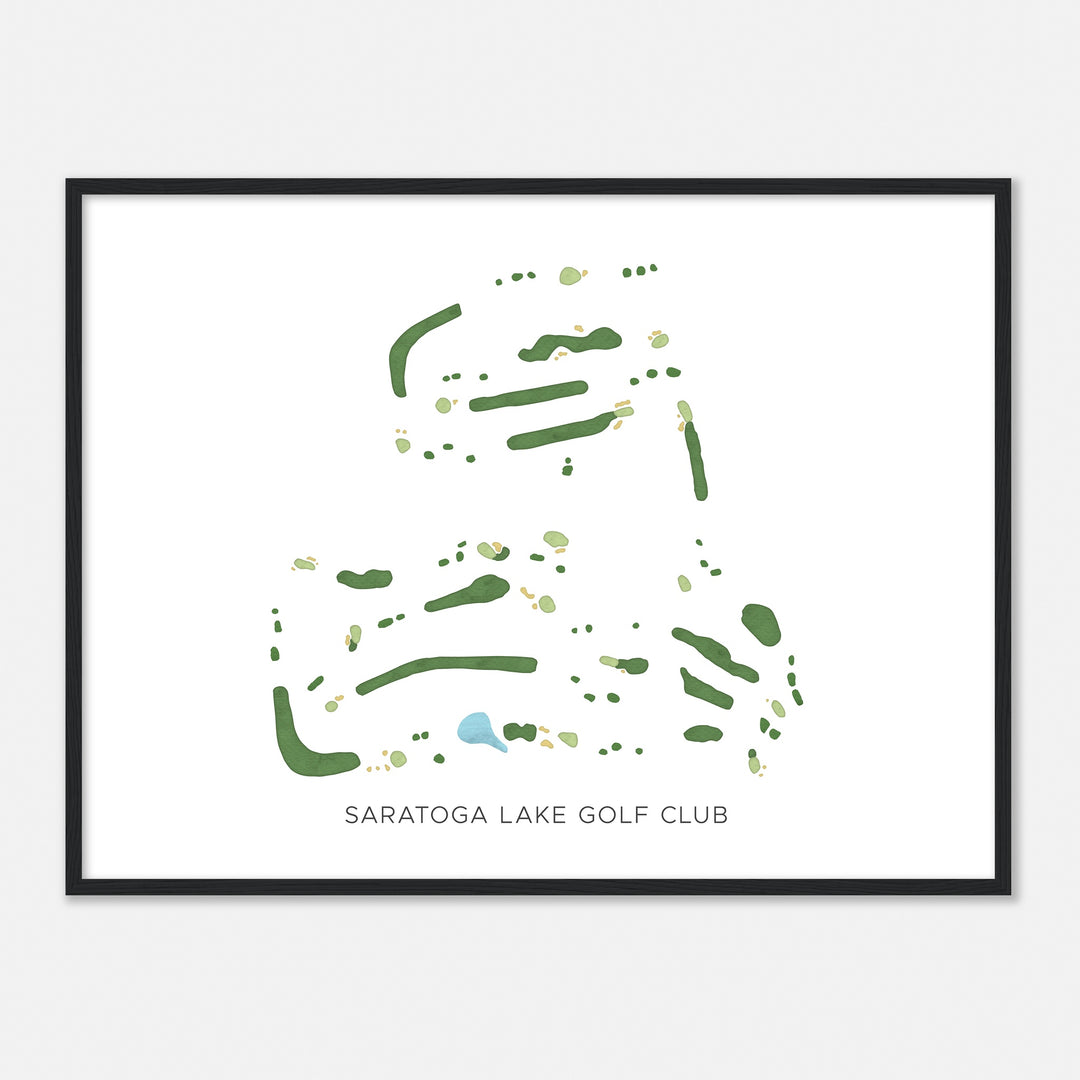 Print of Saratoga Lake Golf Club Modern Map