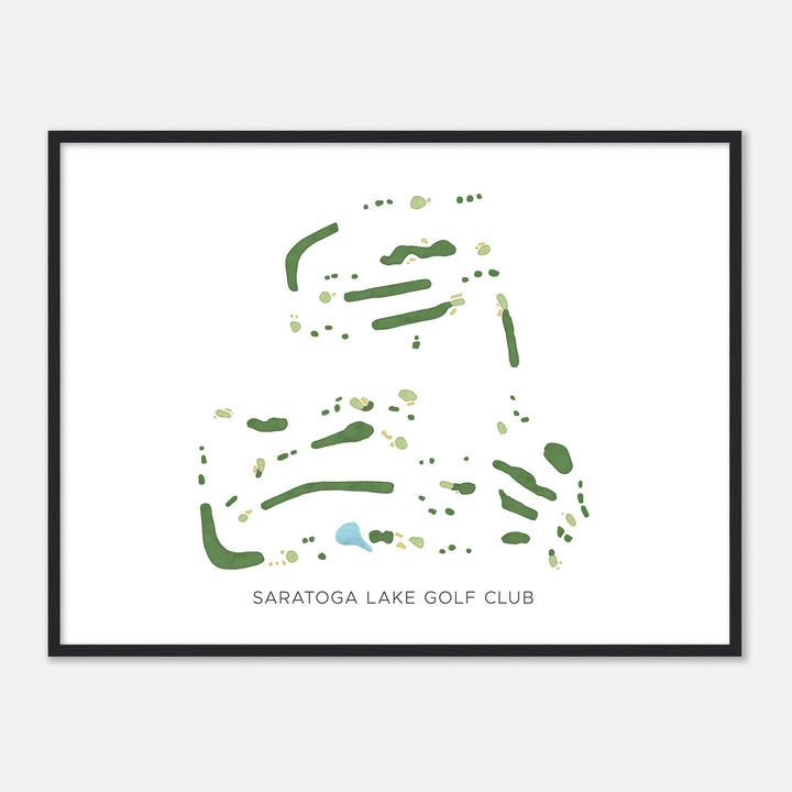 Print of Saratoga Lake Golf Club Modern Map