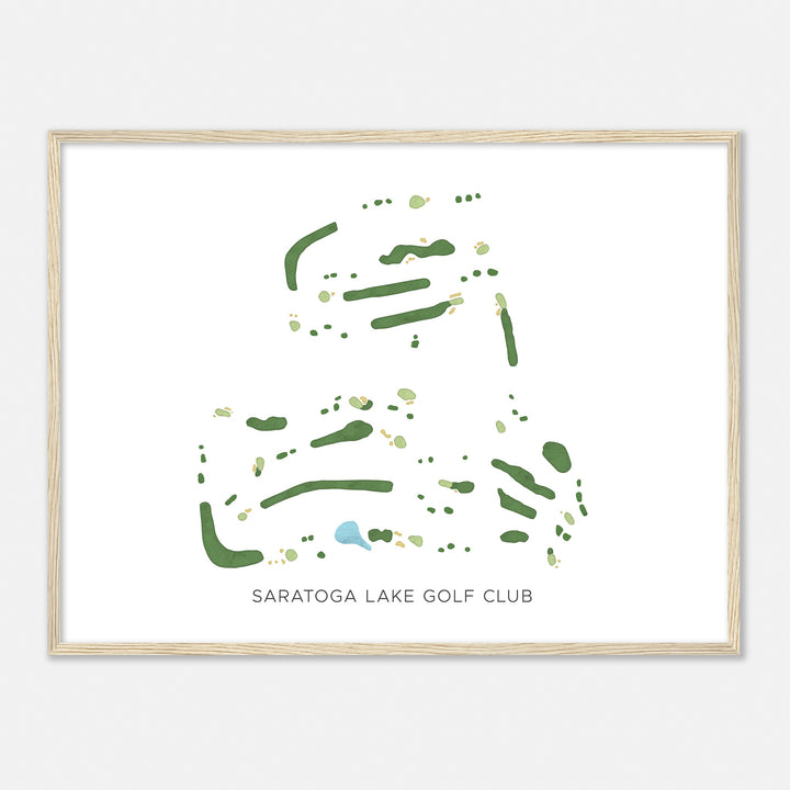 Print of Saratoga Lake Golf Club Modern Map