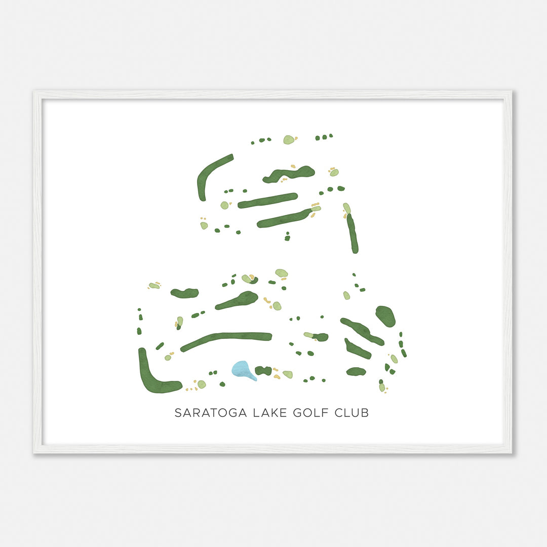 Print of Saratoga Lake Golf Club Modern Map