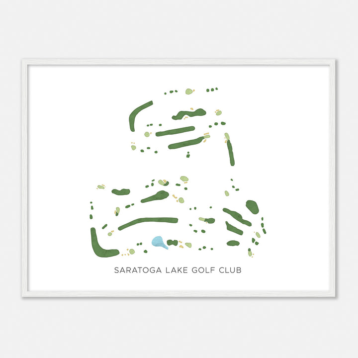 Print of Saratoga Lake Golf Club Modern Map