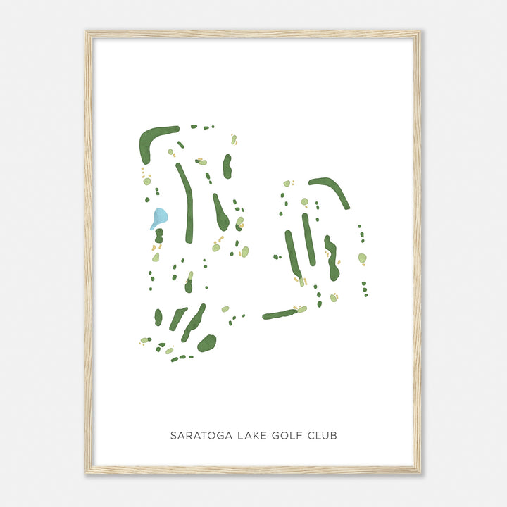 Print of Saratoga Lake Golf Club Modern Map