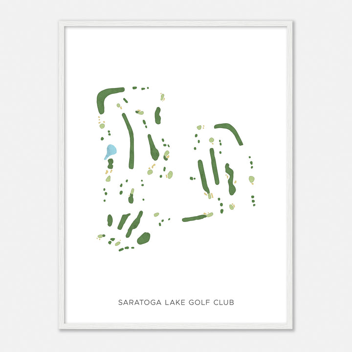 Print of Saratoga Lake Golf Club Modern Map