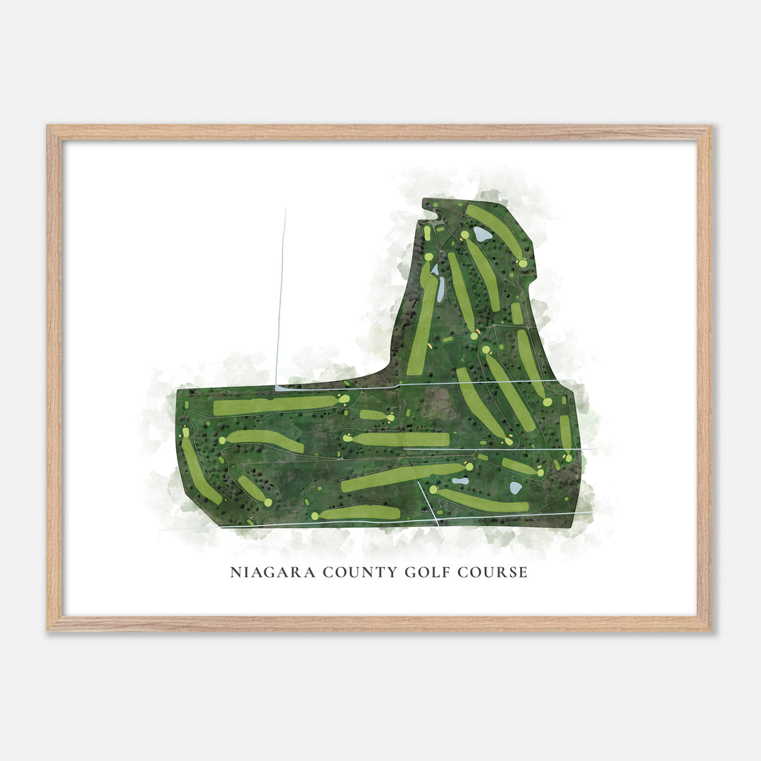 Print of Niagara County Golf Course Classic Map