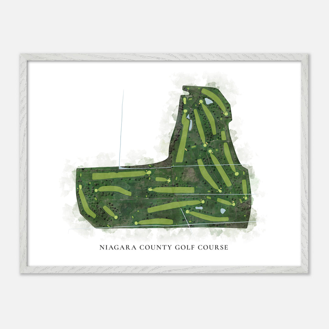 Print of Niagara County Golf Course Classic Map