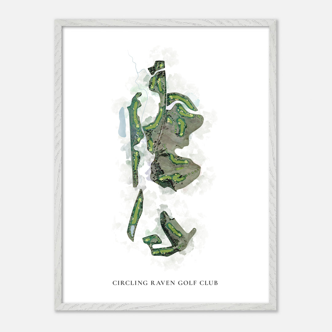 Print of Circling Raven Golf Club Classic Map