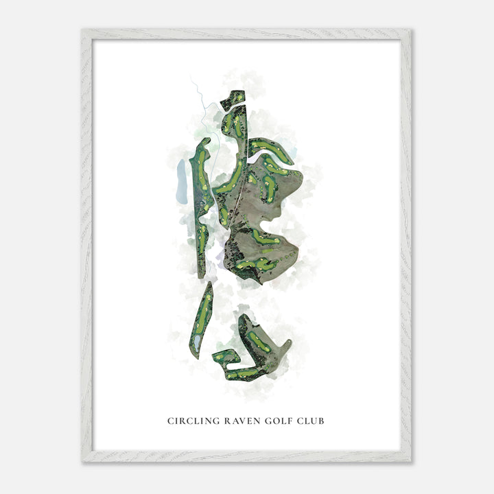 Print of Circling Raven Golf Club Classic Map