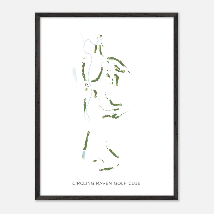 Print of Circling Raven Golf Club Modern Map