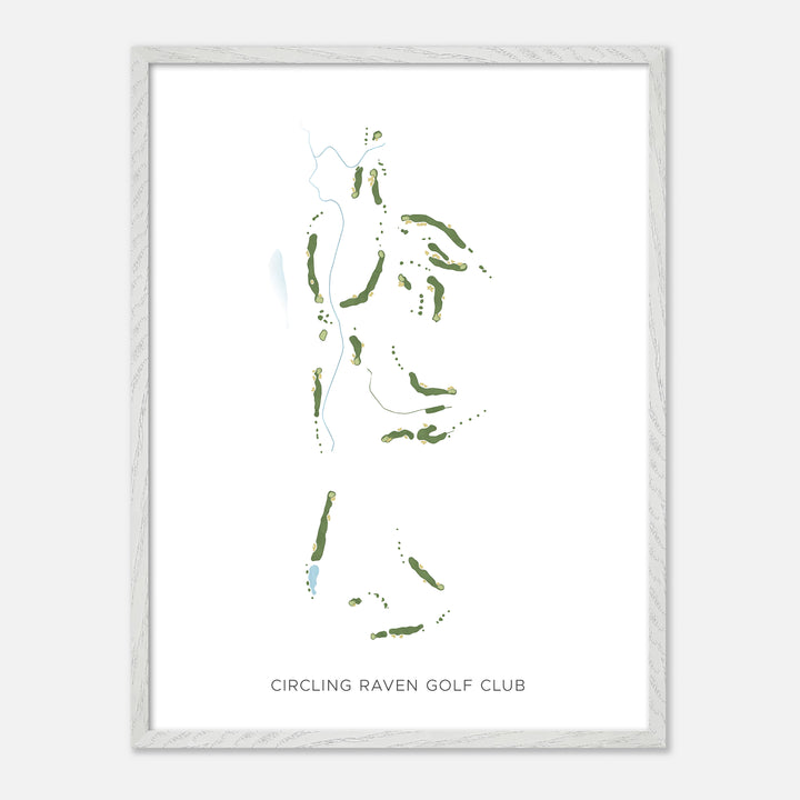 Print of Circling Raven Golf Club Modern Map