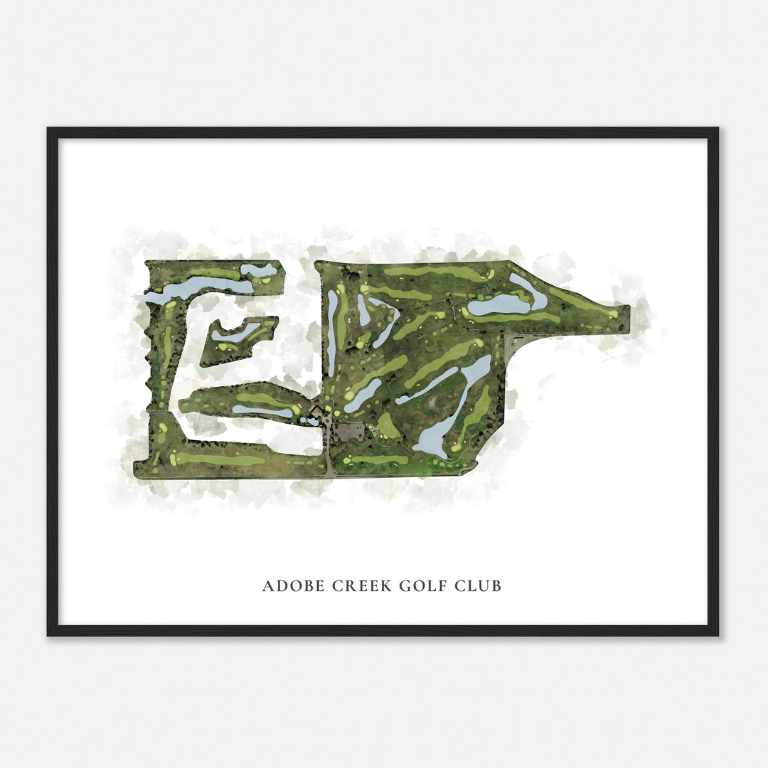 Print of Adobe Creek Golf Club Classic Map