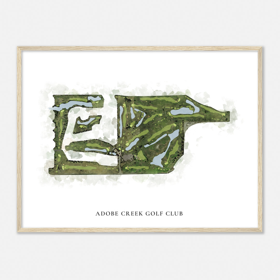 Print of Adobe Creek Golf Club Classic Map