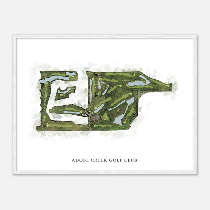 Print of Adobe Creek Golf Club Classic Map