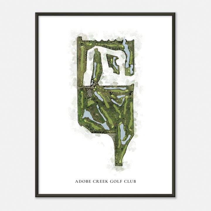 Print of Adobe Creek Golf Club Classic Map