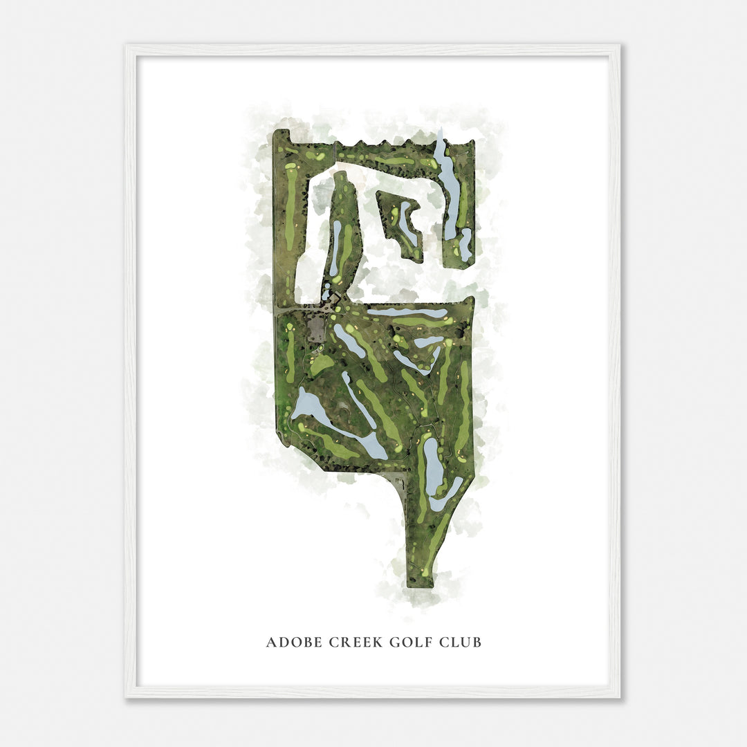 Print of Adobe Creek Golf Club Classic Map