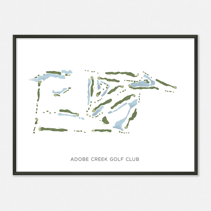 Print of Adobe Creek Golf Club Modern Map