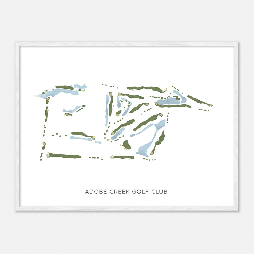 Print of Adobe Creek Golf Club Modern Map