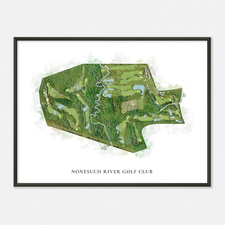 Print of Nonesuch River Golf Club Classic Map