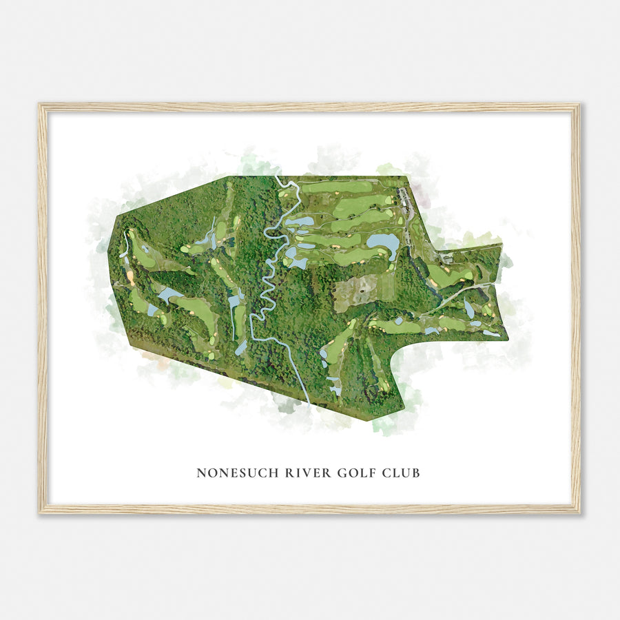 Print of Nonesuch River Golf Club Classic Map